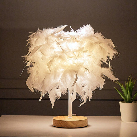 Feather lamp - White - Home Lighting - HomeRelaxOfficial