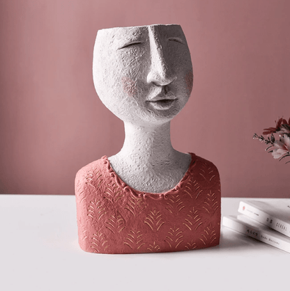 Portrait sculpture flower pot - Style #3 - Vases - HomeRelaxOfficial