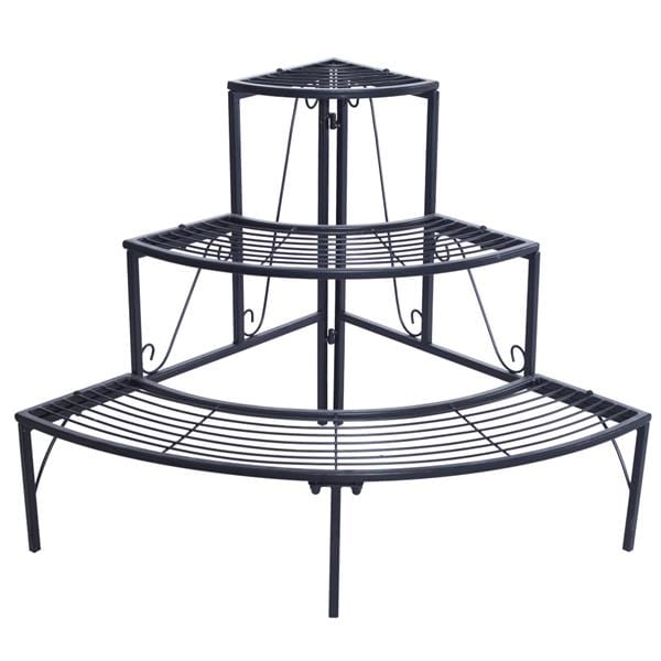 3 Tier Corner Plant Stand 90° - Corner Plant Stand - HomeRelaxOfficial