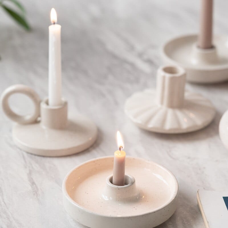 Nordic Ceramic Simple Candle Holder