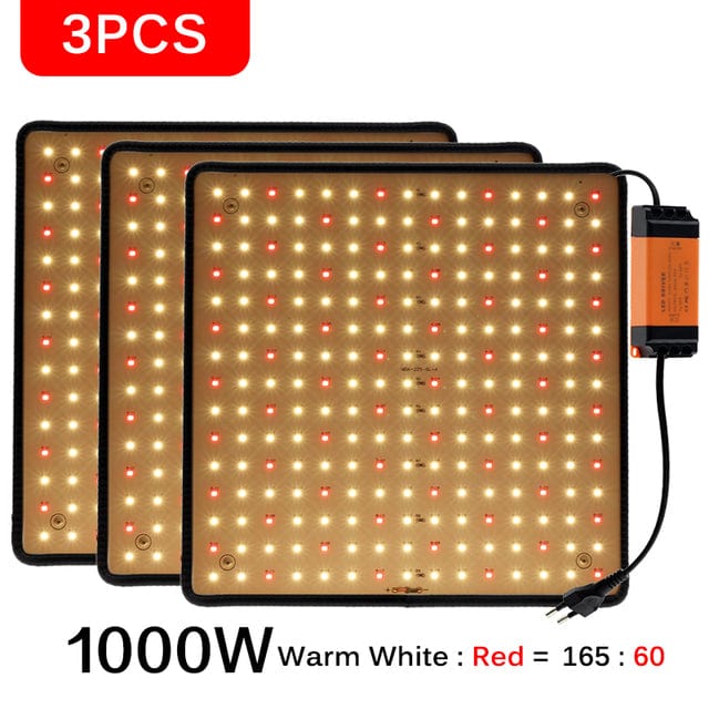 1000W LED Grow Light Panel - 3pcs Red and Warm (EXTRA $60 OFF) - HomeRelaxOfficial