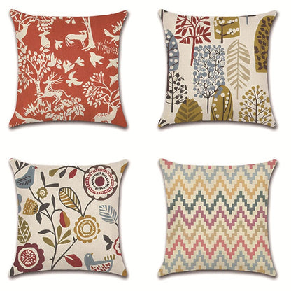 Nature Cushion Cover - 4 Pack Bundle (You save $40) / 18”x18” or 45cm x 45cm - Cushion Covers - HomeRelaxOfficial