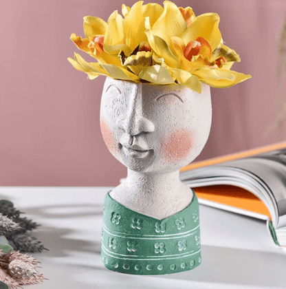 Portrait sculpture flower pot - Style #2 - Vases - HomeRelaxOfficial