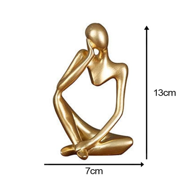 Abstract Thinker Statue - Gold #1 - HomeRelaxOfficial