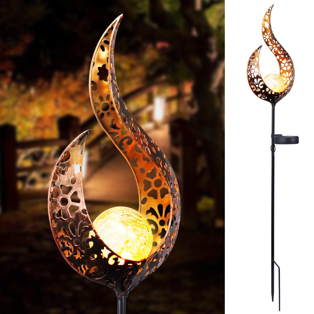 LED Solar Flame - Cutout - Garden Decor - HomeRelaxOfficial