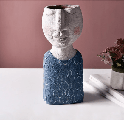 Portrait sculpture flower pot - Style #5 - Vases - HomeRelaxOfficial