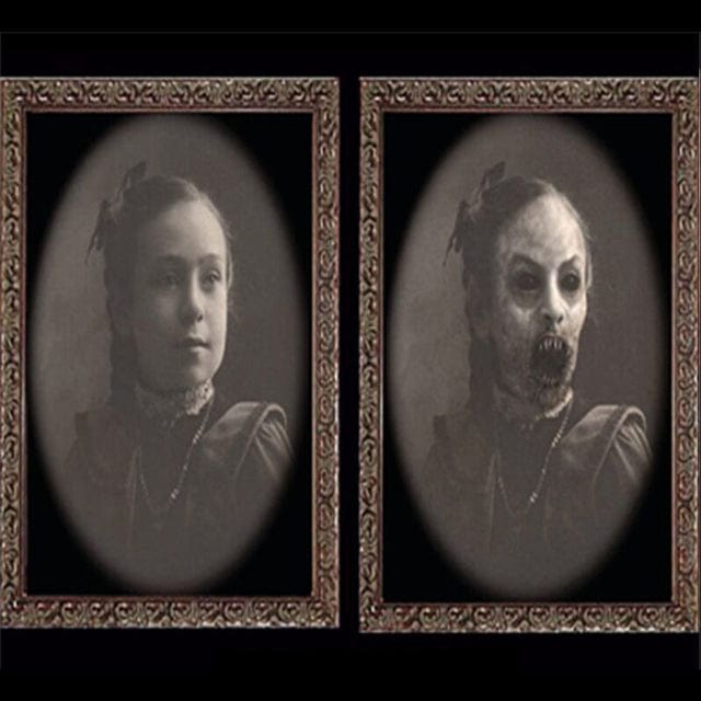 3D Halloween Face Changing Ghost Portrait - 11" X 8.6" / 22 - HomeRelaxOfficial