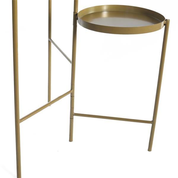 Tri-Level Metal Plant Stand Gold - HomeRelaxOfficial