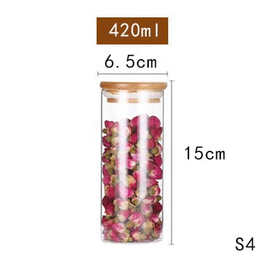 Room glass storage jar - 65X150mm - Kitchen - HomeRelaxOfficial