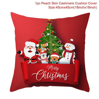 Christmas Cushion Covers - Variation #1 / 17.7" x 17.7" || 45cm x 45cm - HomeRelaxOfficial