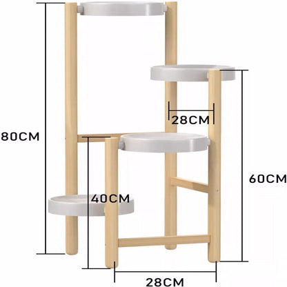 WTZ Plant Stand Indoor, Bamboo Plant Shelf, 4 Tier Tall Plant Stand Outdoor for Multiple Plants, Plant Shelves for Window Garden Balcony Living Room - HomeRelaxOfficial