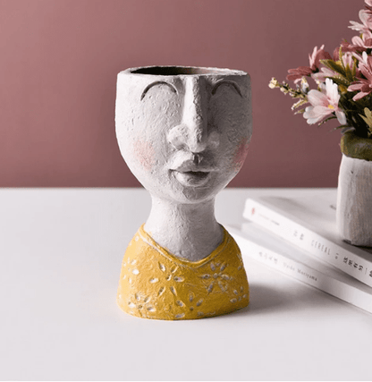 Portrait sculpture flower pot - Style #6 - Vases - HomeRelaxOfficial