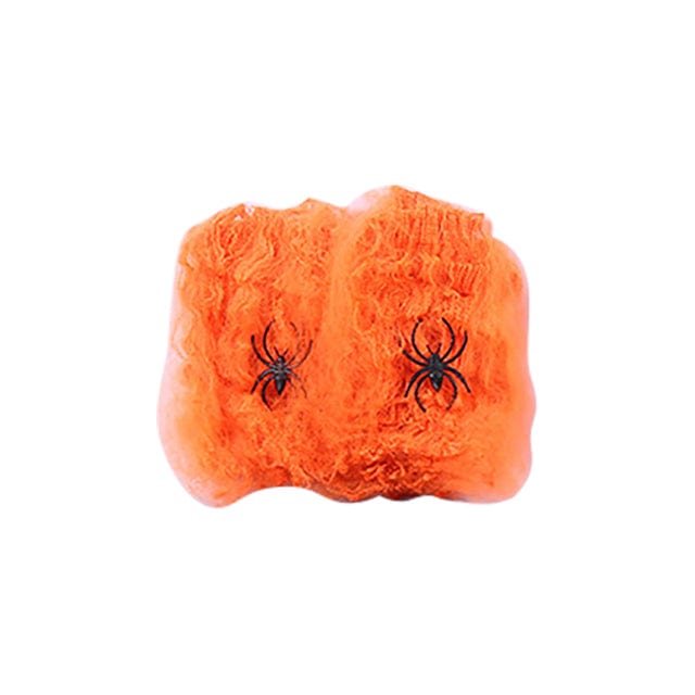 Artificial Spider Web Super Stretch - Orange - HomeRelaxOfficial