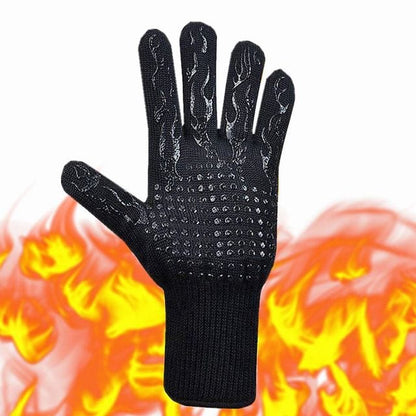 High Temperature BBQ Gloves (Up To 932°F/ 500°C) - Black flame 1pcs - HomeRelaxOfficial