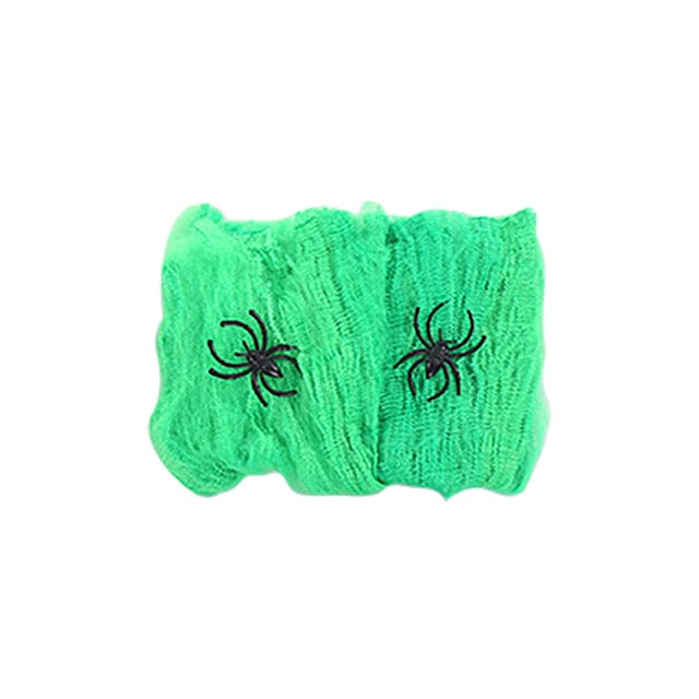 Artificial Spider Web Super Stretch - Green - HomeRelaxOfficial