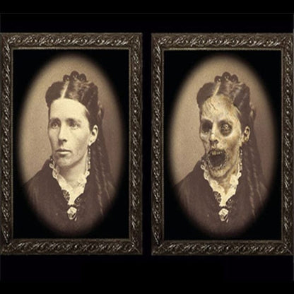 3D Halloween Face Changing Ghost Portrait - 11" X 8.6" / 24 - HomeRelaxOfficial