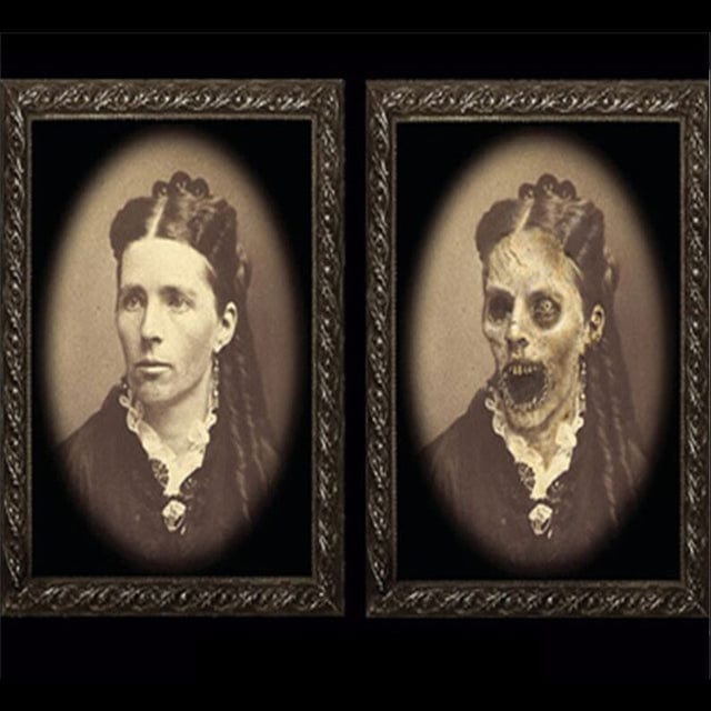 3D Halloween Face Changing Ghost Portrait - 14.9" X 9.8" / 24 - HomeRelaxOfficial