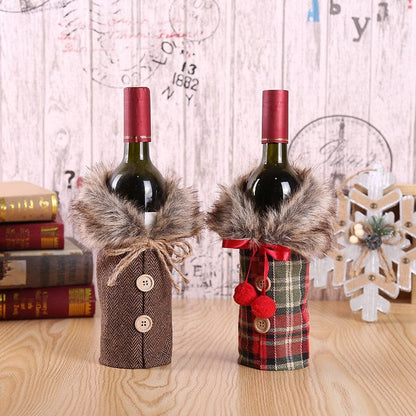 Christmas Wine Bottle Cover - HomeRelaxOfficial