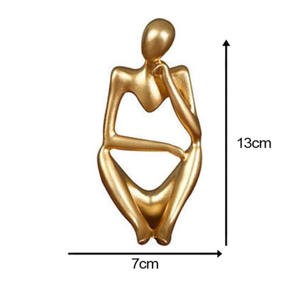 Abstract Thinker Statue - Gold #2 - HomeRelaxOfficial