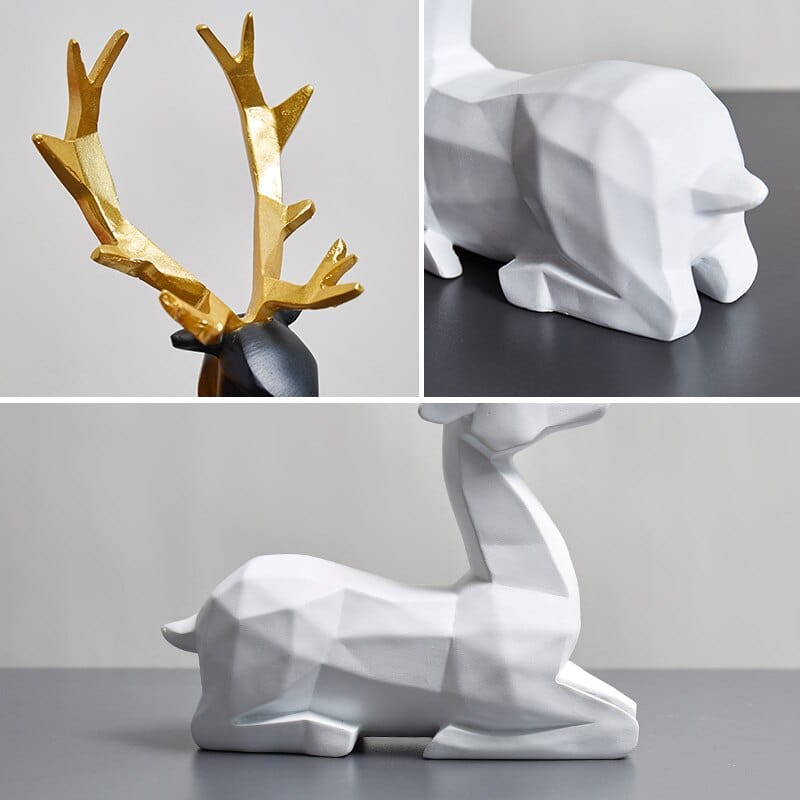 Resin Deer Statue Sculpture Ornament - HomeRelaxOfficial