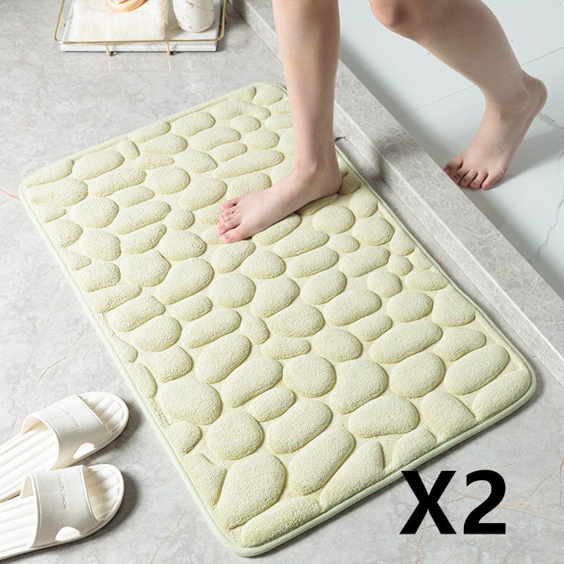 Soft Non-Slip Bath Mat - Light green / 20" x 32" | 2pcs - Bathroom - HomeRelaxOfficial
