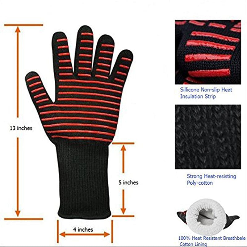 High Temperature BBQ Gloves (Up To 932°F/ 500°C) - HomeRelaxOfficial