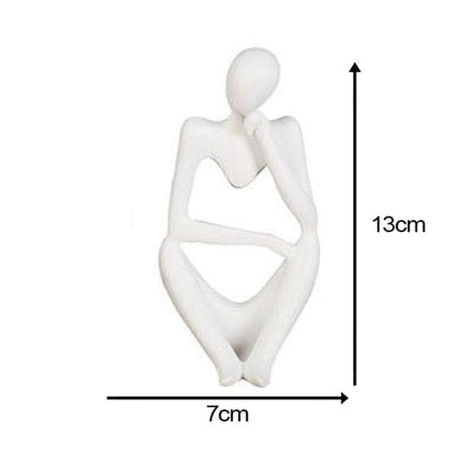 Abstract Thinker Statue - White #2 - HomeRelaxOfficial