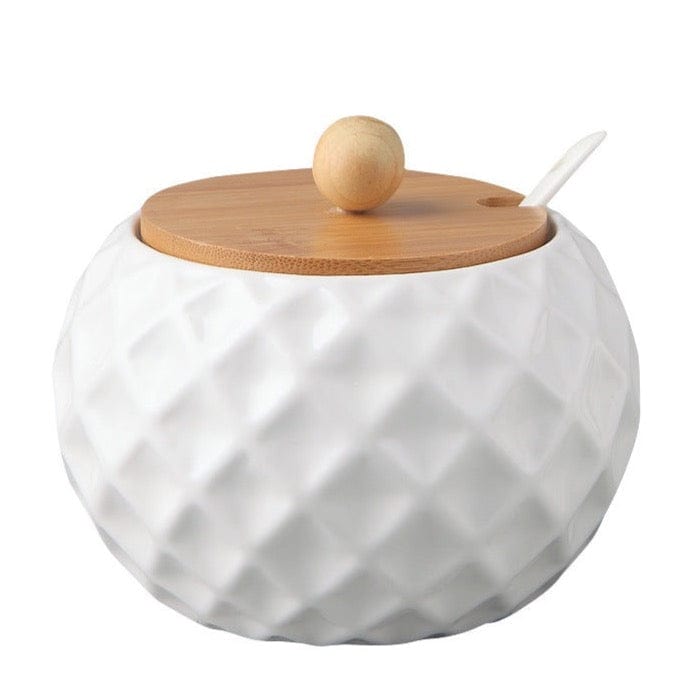 Ceramic Seasoning Jars With Bamboo Lid - Jar #1 - Kitchen - HomeRelaxOfficial