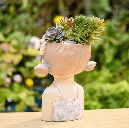 Cute Lady Cactus Vase - Vases - HomeRelaxOfficial