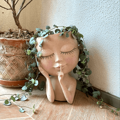 Girl Head Flower Vase - HomeRelaxOfficial
