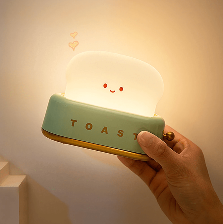 Toast Night Light - Green - Home Lighting - HomeRelaxOfficial