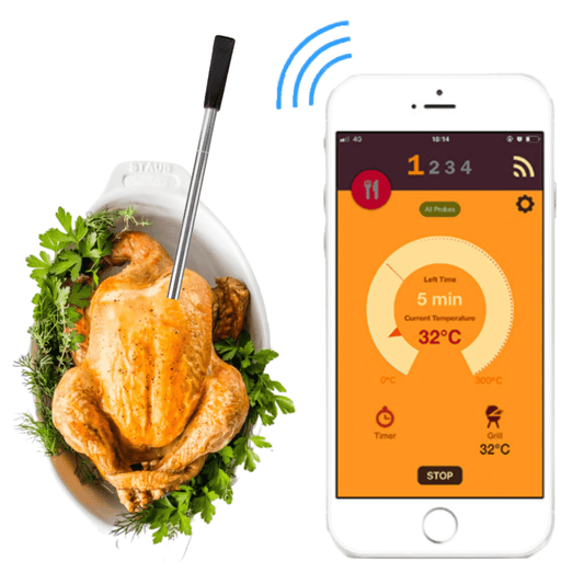 ThermoMeat™ - Wireless Meat Thermometer (Free Heat Gloves With Your Order) - 1 Probe - HomeRelaxOfficial