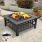 Metal Fire Pit 32" With Spark Protection - HomeRelaxOfficial