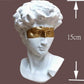 Masked David Home Decoration Head Bust Statue Sculpture  Resin Mini Modern Abstract Art Sketch Desktop Gift Ornaments