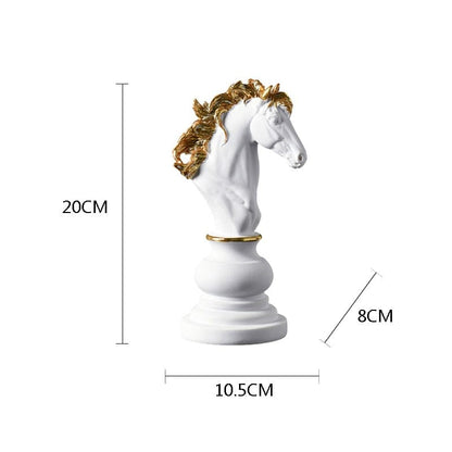 Chess Sculpture - White Knight - 0 - HomeRelaxOfficial