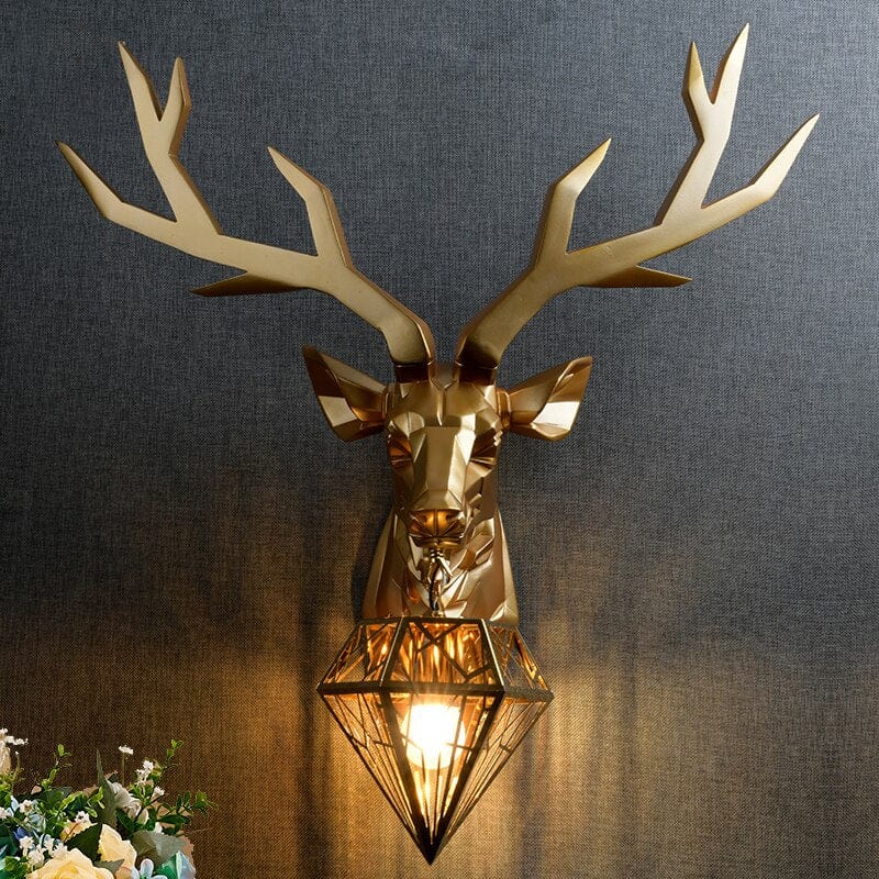 Nordic Antlers Wall Lamp - Hight 54cm Gold - Home Lighting - HomeRelaxOfficial