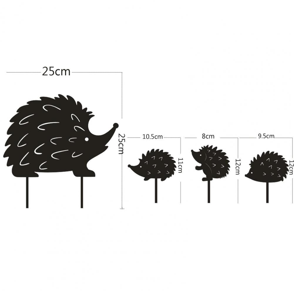 Hedgehog Garden Stake Set - 0 - HomeRelaxOfficial