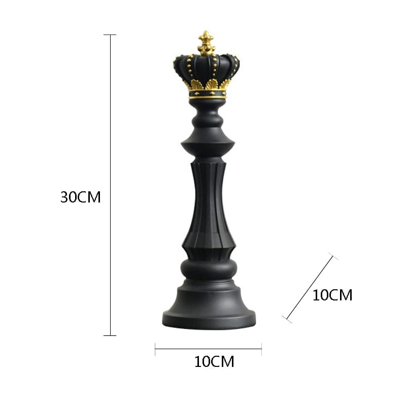 Chess Sculpture - Black King - 0 - HomeRelaxOfficial