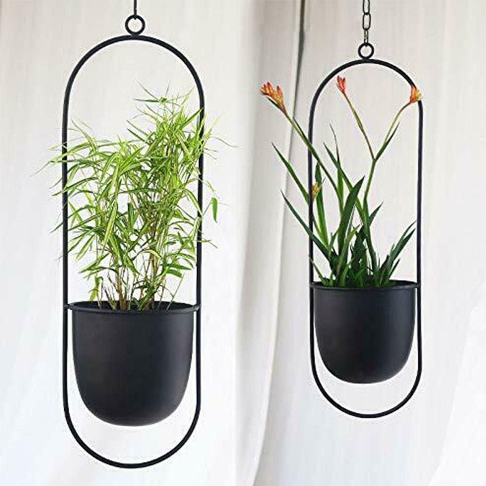 metal hanging planter pots Hanging Planter, Hanging Planters for Indoor and Outdoor Plants, Modern Wall Vase, Minimalist Flower Pot Holder – HomeRelaxOfficial