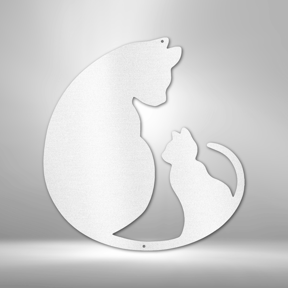 Cat Lover - Steel Sign - White / 15" - Custom - HomeRelaxOfficial