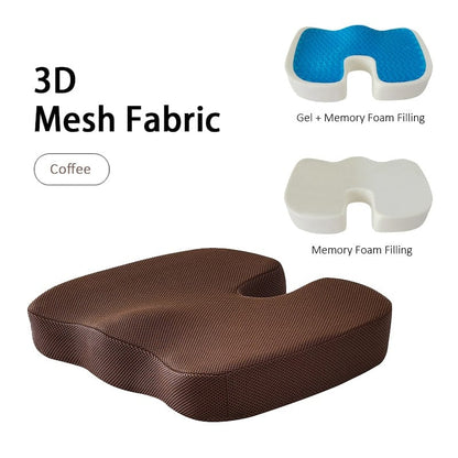 CloudCushion™ - Hip Support Seat Cushion - CloudCushion™ V1 with Memory Foam / 3D Mesh-Coffee - 0 - HomeRelaxOfficial