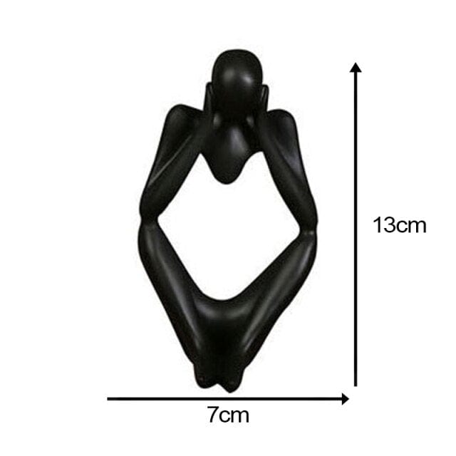 Abstract Thinker Statue - Black #3 - HomeRelaxOfficial