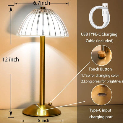 Crystal Rechargeable Table Lamp