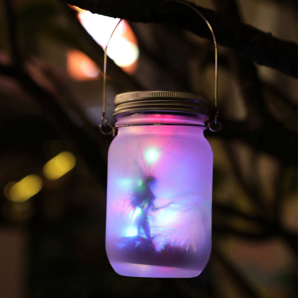 Solar Fairy Lantern Lights Outdoor Christmas Wedding Birthday Party Garden Decor Mason Solar Jar Patio Lamp Hanging Light