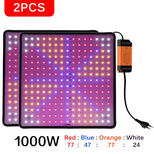 1000W LED Grow Light Panel - 2pcs Multiple Color (EXTRA $50 OFF) - HomeRelaxOfficial