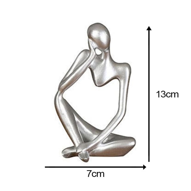 Abstract Thinker Statue - Silver #1 - HomeRelaxOfficial