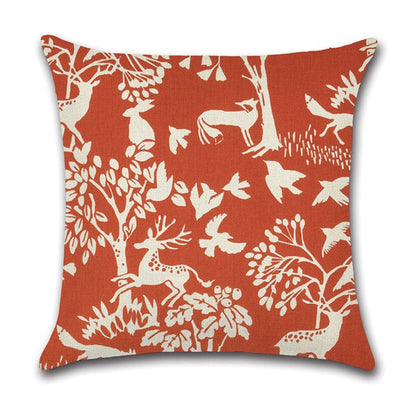 Nature Cushion Cover - Wildlife / 18”x18” or 45cm x 45cm - Cushion Covers - HomeRelaxOfficial