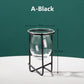 Transparent Glass Vase Home Desktop Decoration - High profileblack - Vases - HomeRelaxOfficial