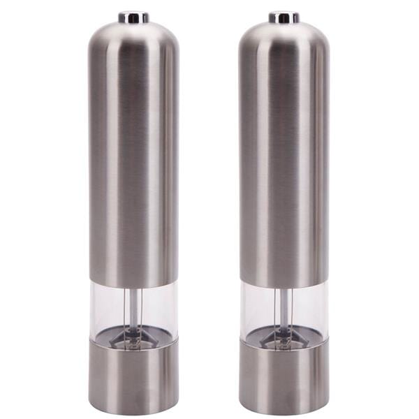 Electric Salt And Pepper Grinders - 2pcs Stainless Steel - HomeRelaxOfficial