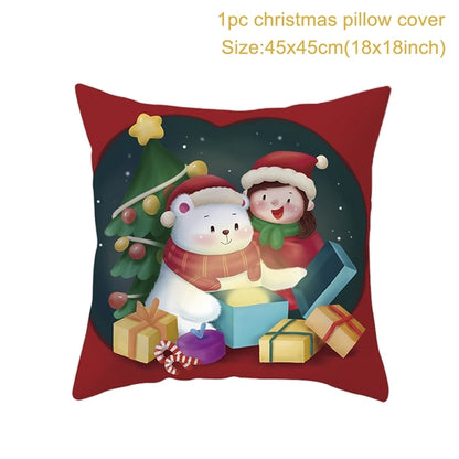 Christmas Cushion Covers - Variation #13 / 17.7" x 17.7" || 45cm x 45cm - HomeRelaxOfficial